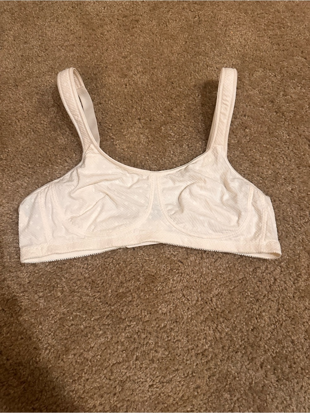 Amoena Tiana SB Wire-Free Pocketed Mastectomy Bra White NWOT Size 42AA 44889
